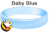 Baby Blue rubber bracelet