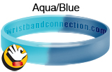AquaBlue rubber bracelet