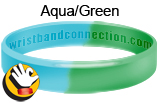 AquaGreen rubber bracelet
