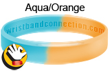 AquaOrange rubber bracelet