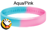 AquaPink rubber bracelet