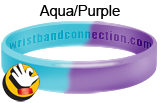 AquaPurple rubber bracelet