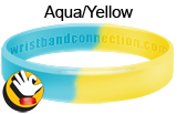 AquaYellow rubber bracelet