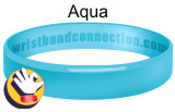 Aqua rubber bracelet