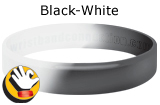 Black-White rubber bracelet