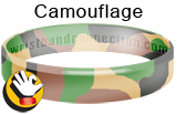 Camouflage rubber bracelet