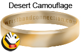 Desert Camouflage rubber bracelet