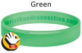 Green rubber bracelet