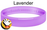 Lavender rubber bracelet