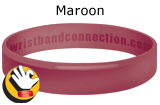 Maroon rubber bracelet