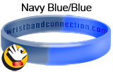 NavyBlueBlue rubber bracelet