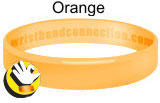 Orange rubber bracelet