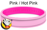 Pink Hot Pink rubber bracelet