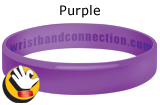 Purple rubber bracelet