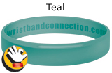 Teal rubber bracelet