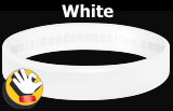 White rubber bracelet