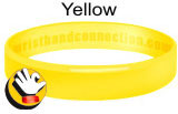 Yellow rubber bracelet