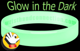 Glow in the Dark rubber bracelet