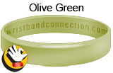 Olive Green rubber bracelet
