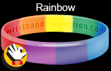 Rainbow rubber bracelet