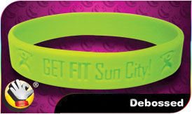 Debossed Wristbands