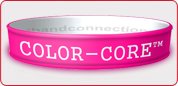 Color-Core Silicone Wristbands