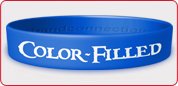 Color-Filled Rubber Wristbands