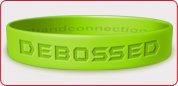 Debossed Silicone Wristbands