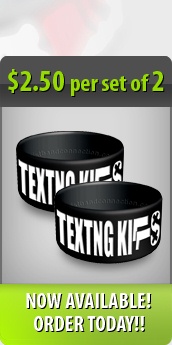 Texting Kills Awareness Thumb Rings v.1