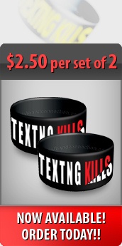 Texting Kills Awareness Thumb Rings v.2